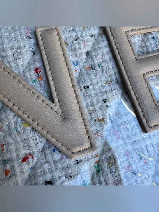 Chanel Tweed PVC Large Wristlet Clutch - Picture 6 of 16